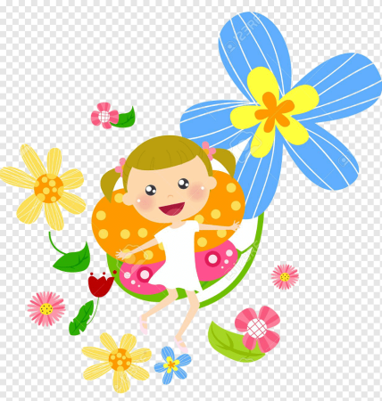 Girls for Flowers PNG