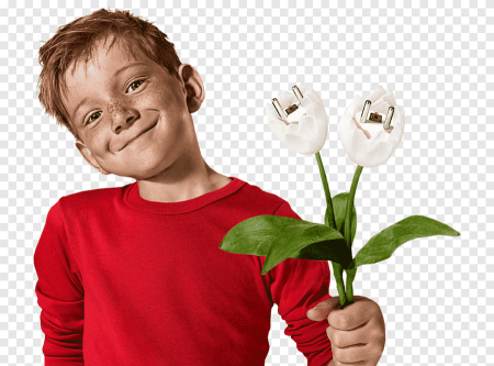 Мальчик с цветком