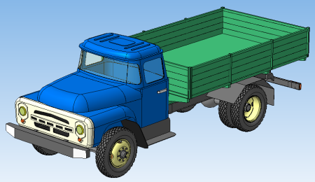ЗИЛ 4331 3d