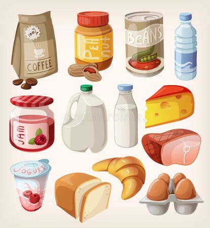 Рисовать продукты