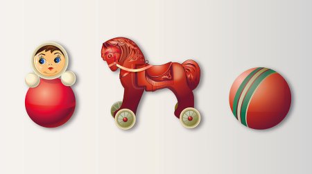 Старинная игрушка рисунок