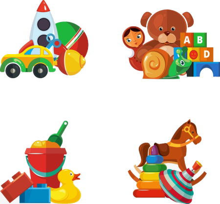 Детские игрушки вектор
