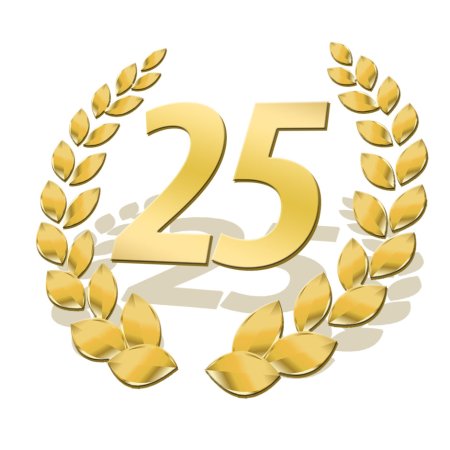 25 Лет надпись