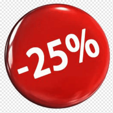 Скидка до 25%