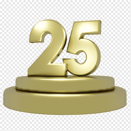 25 Лет надпись