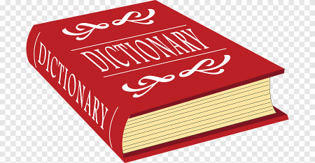 Словарь на прозрачном фоне