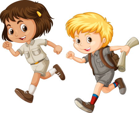 Мальчик бегает