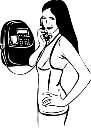 Женщина с телефоном