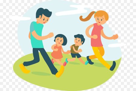 Спортивная семья мультяшная