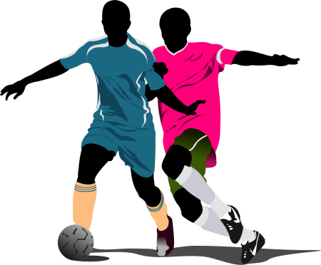 Футболист вектор