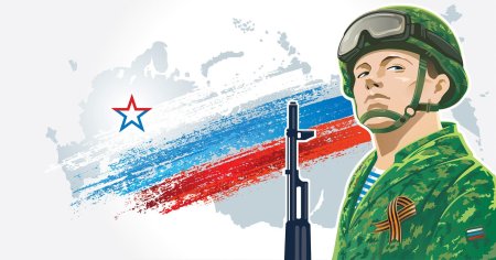 Солдат Российской армии рисунок