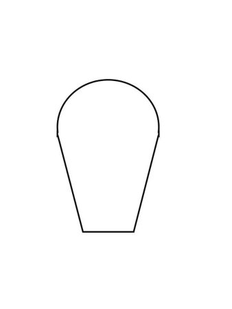 Лепесток трафарет