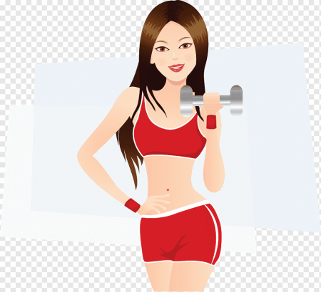 Нарисованные спортивные девушки