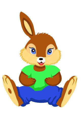 Игрушка заяц рисунок для детей