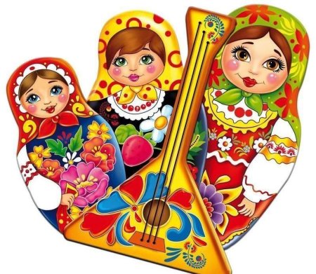 Символы России Матрешка балалайка самовар
