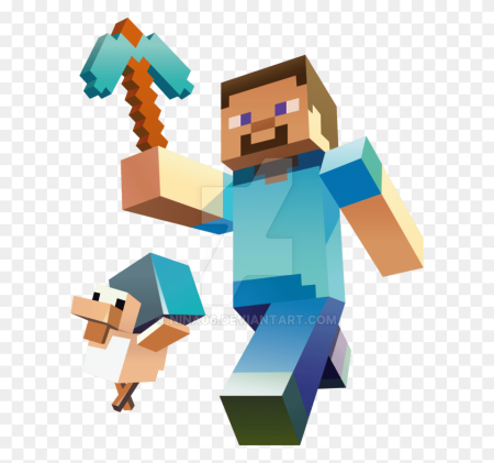 Minecraft Стив с киркой