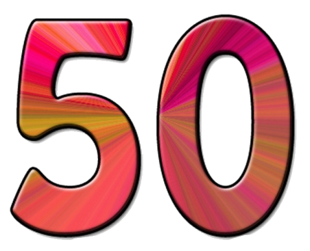 Красивая цифра 50