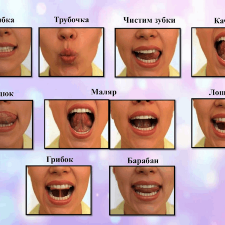 Артикуляционное упражнение гармошка