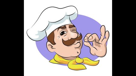 Повар грузин нарисованный