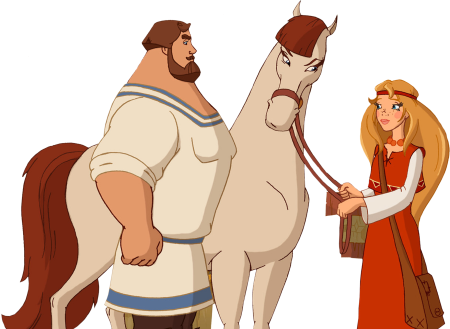 Илья Муромец из мультика три богатыря