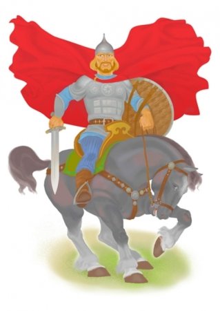 Иллюстрация богатыря Ильи Муромца
