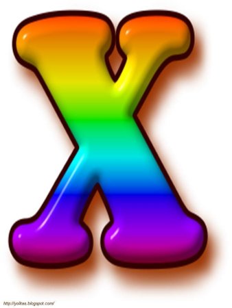 Красивые разноцветные буквы