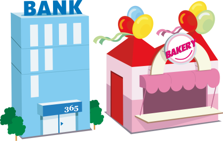 Bank мультяшный