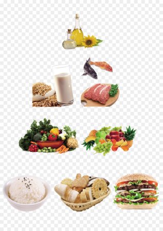Продукты на белом фоне