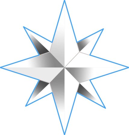 Восьмиконечная Вифлеемская белая звезда