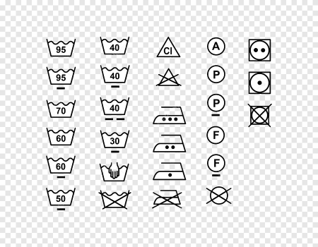 Значки на этикетках одежды