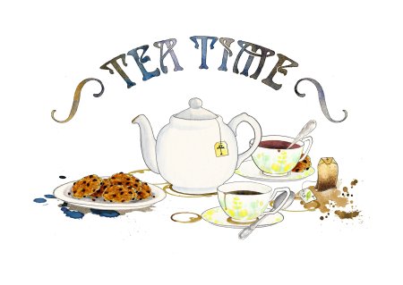 Tea time надпись