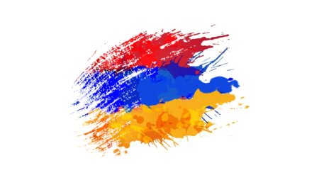 Армянский флаг фон