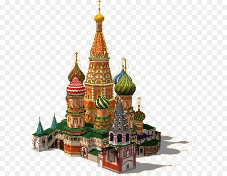 Храм Василия Блаженного Москва на белом фоне