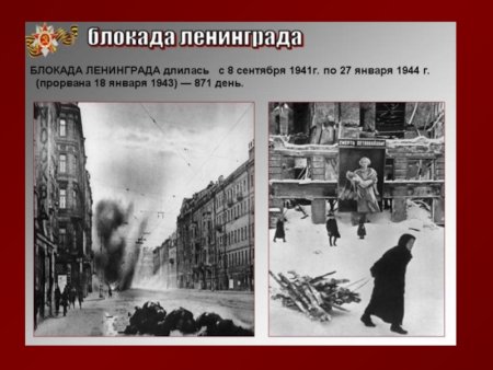 27 Января прорыв блокады Ленинграда