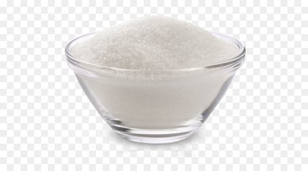Сахарный песок на прозрачном фоне