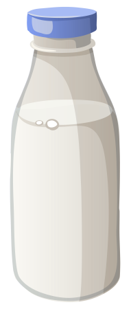 Молоко на прозрачном фоне