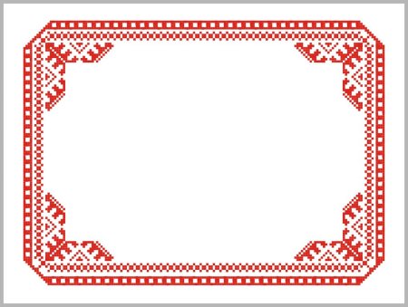 Чувашский орнамент рамка
