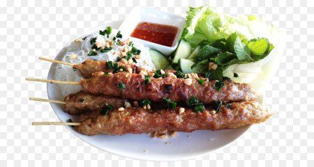 Люля кебаб на тарелке
