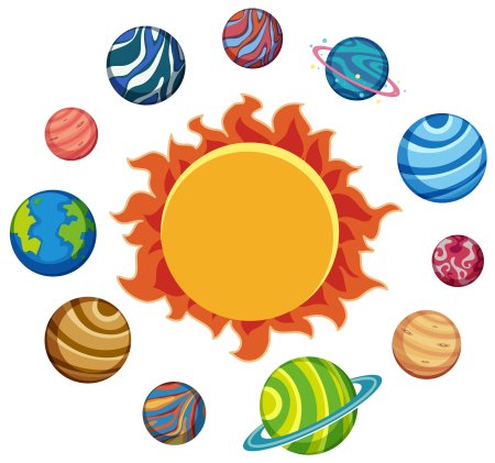 Планеты мультяшные
