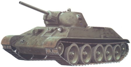 Белый т-34 танк