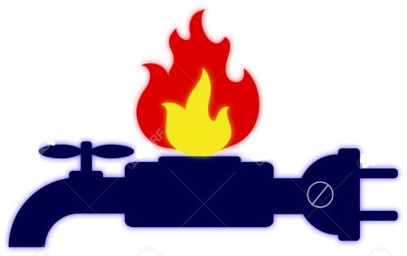 Знак утечка газа