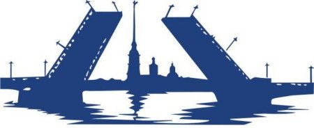 Силуэт Питера Петропавловске крепость