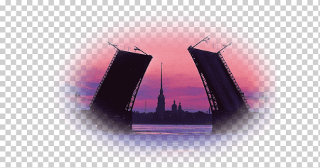 Силуэты мостов Петербурга