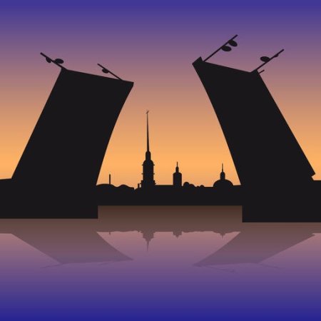 Разводные мосты Санкт-Петербурга символ