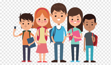 Школьник на прозрачном фоне