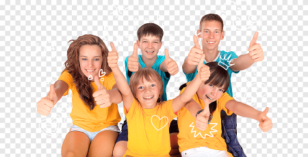 Веселые дети на белом фоне