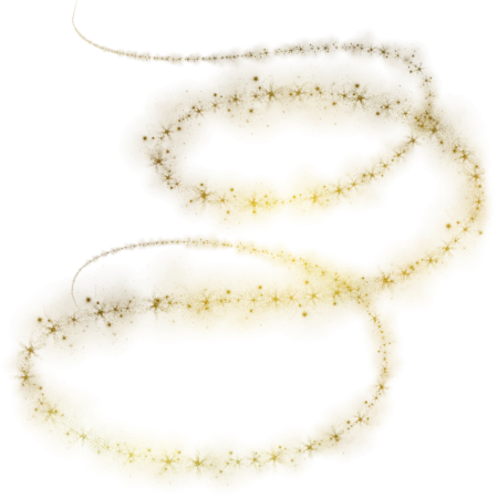 Волшебная пыль на прозрачном фоне