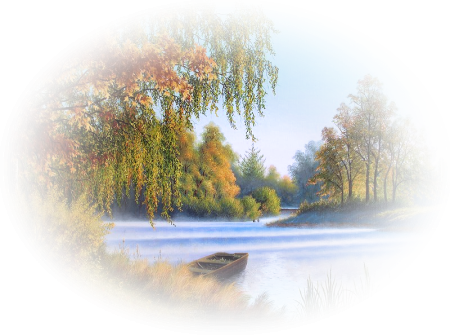 Пейзаж на прозрачном фоне