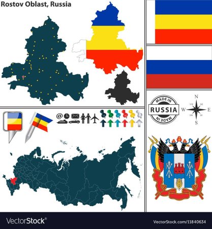 Очертания Ростовской области