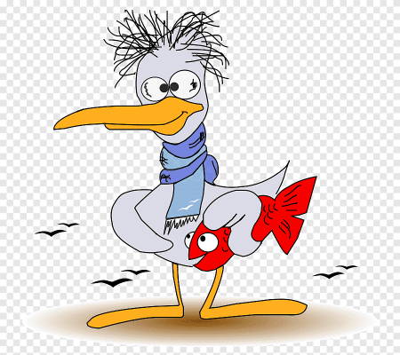 Чайки мультяшные